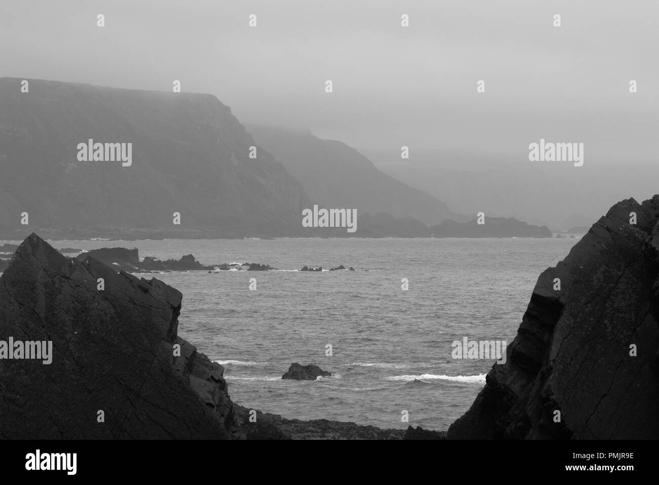 Devon coast Black and White Stock Photos & Images Alamy