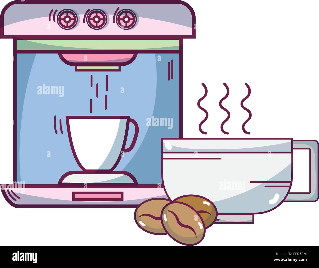Espresso coffee machine Stock Vector Image & Art Alamy