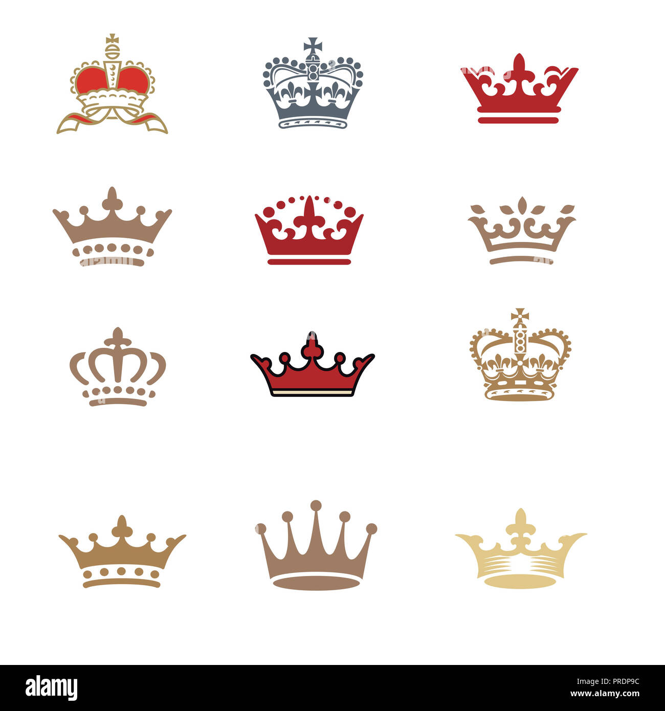 Crowns group Cut Out Stock Images & Pictures Alamy
