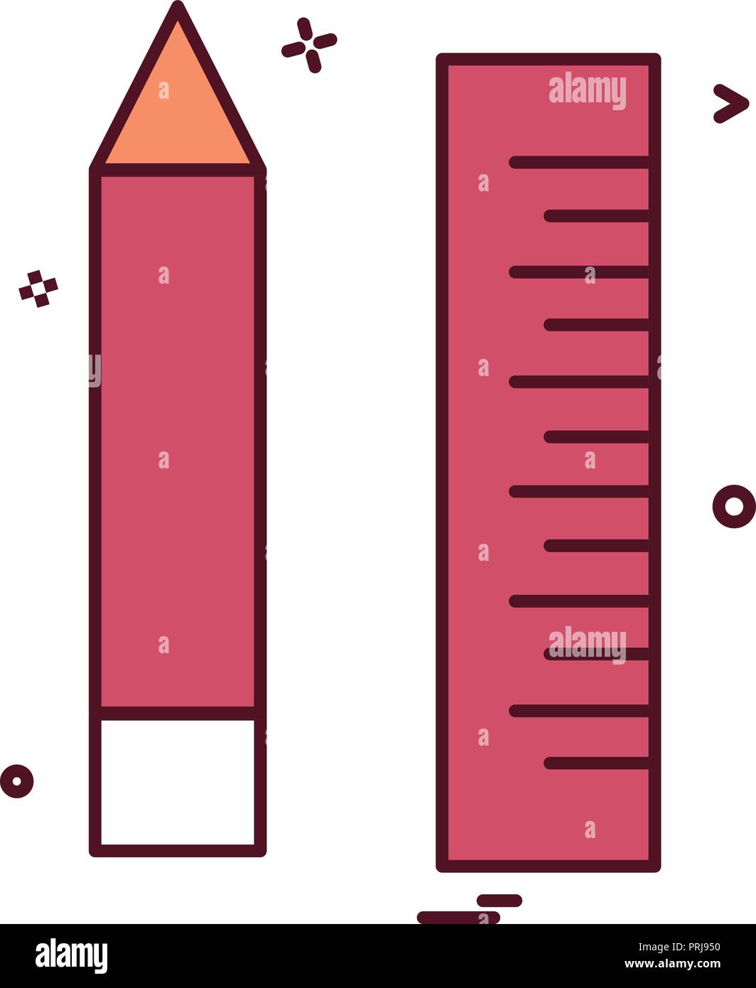 Pencil Scale icon design vector Stock Vector Image & Art Alamy