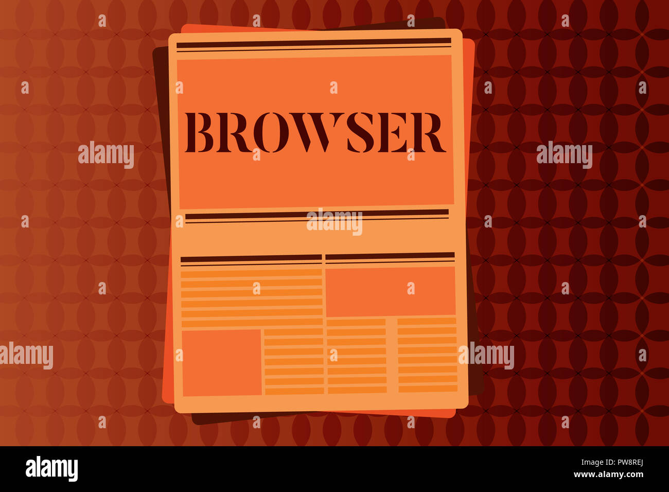 Handwriting text writing Browser. Concept meaning Computer program