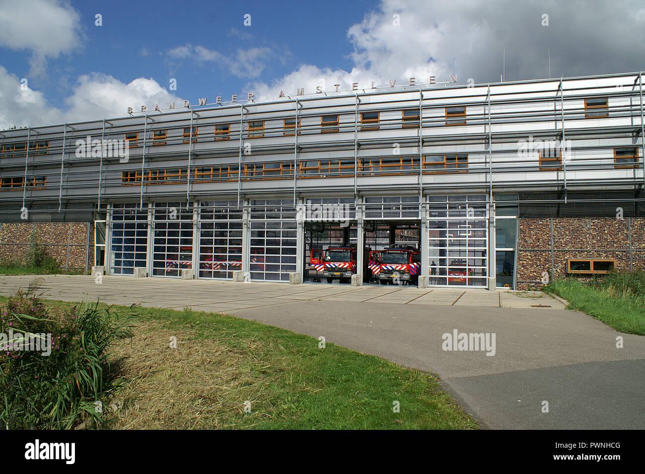 fire engine at fire station Stock Photo - Alamy
