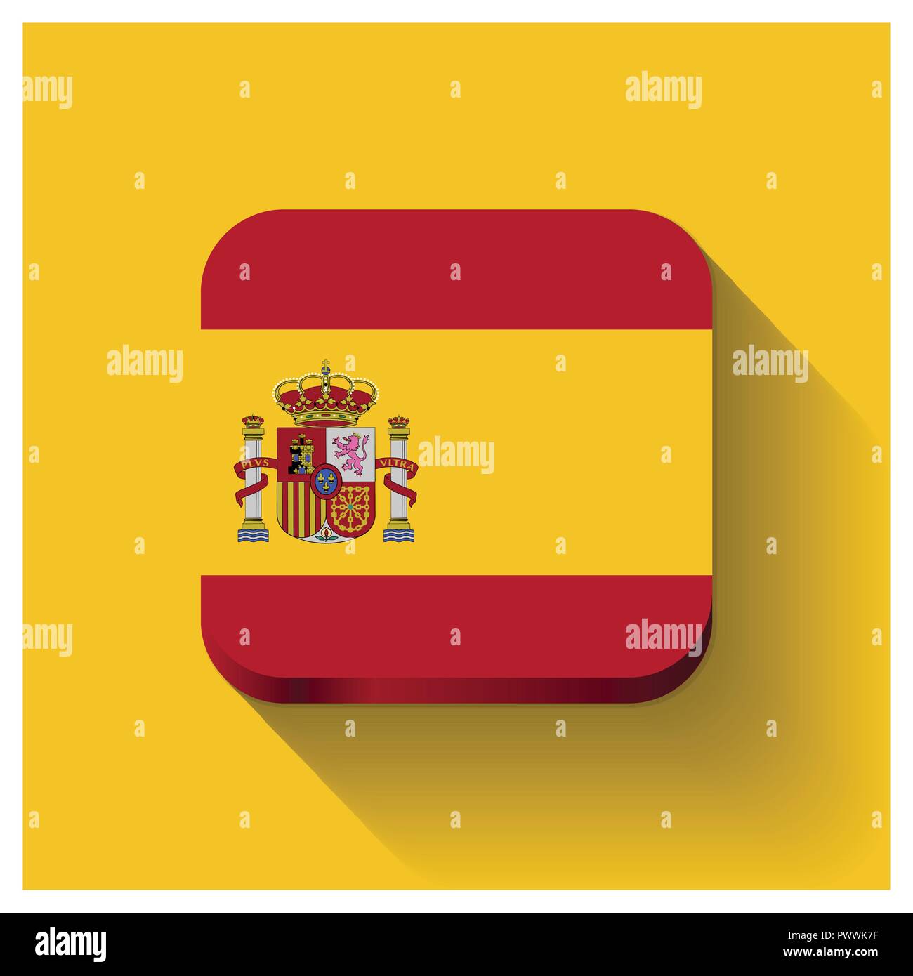 Spain Flags design vector Stock Vector Image & Art - Alamy