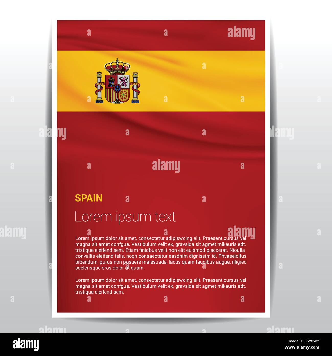 Spain Flags design vector Stock Vector Image & Art - Alamy
