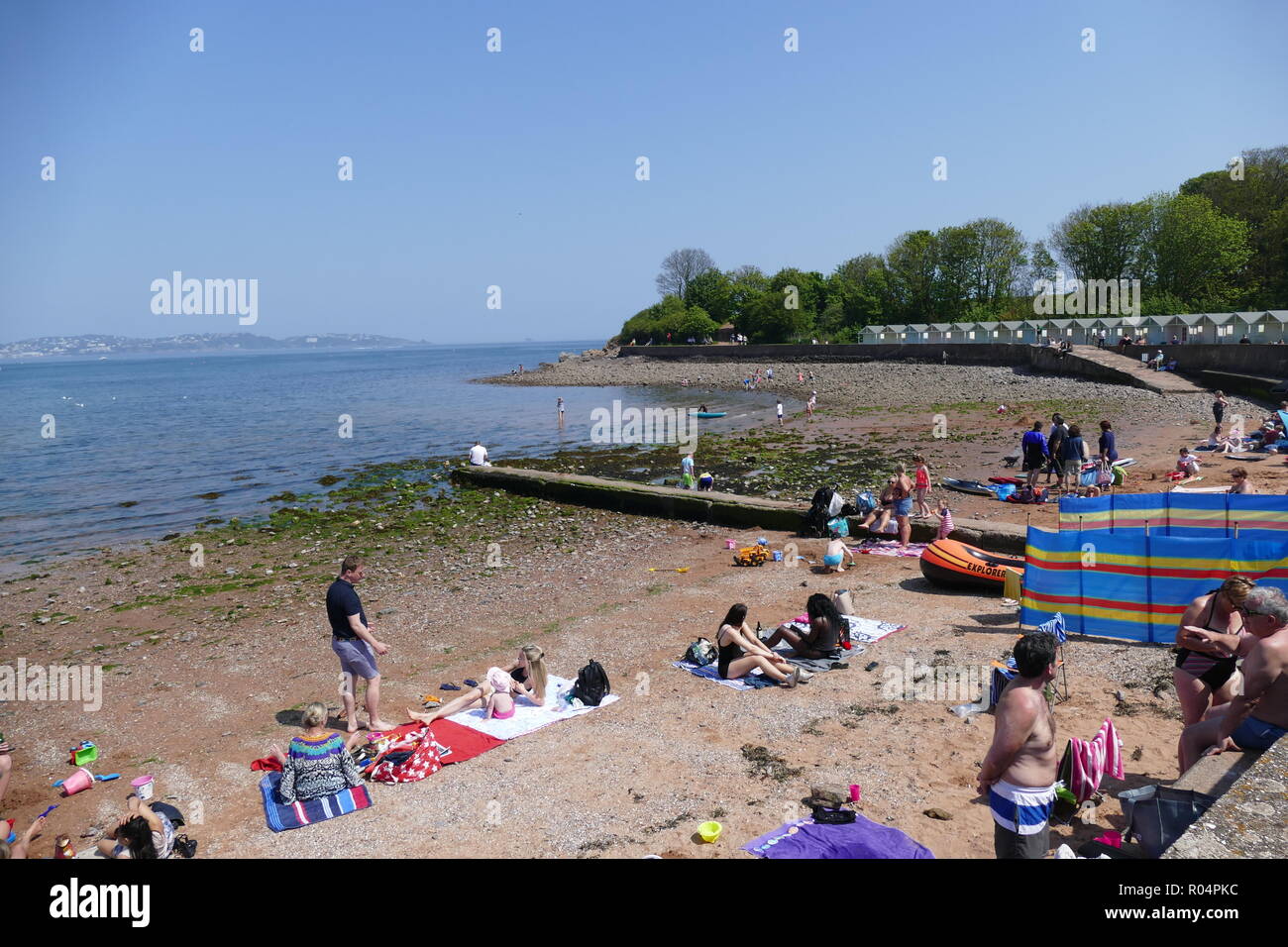 Broad sands Beach Paignton Devon U.K Stock Photo Alamy