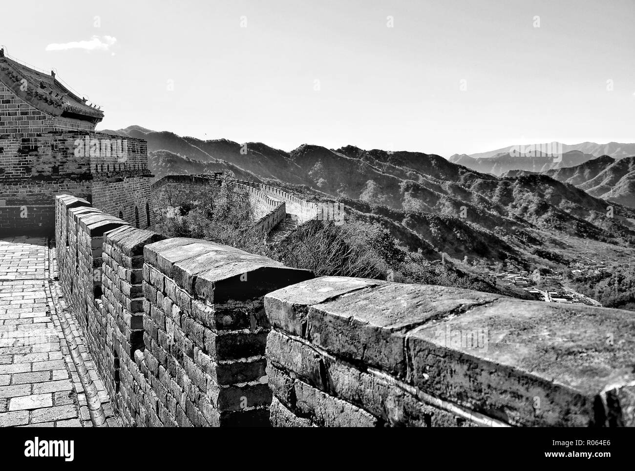 Great Wall Tower Stock Photo Alamy