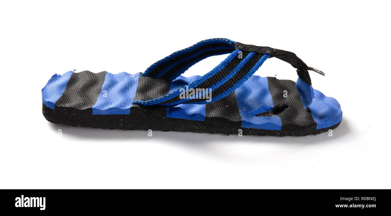 badly broken slipper on white Stock Photo Alamy