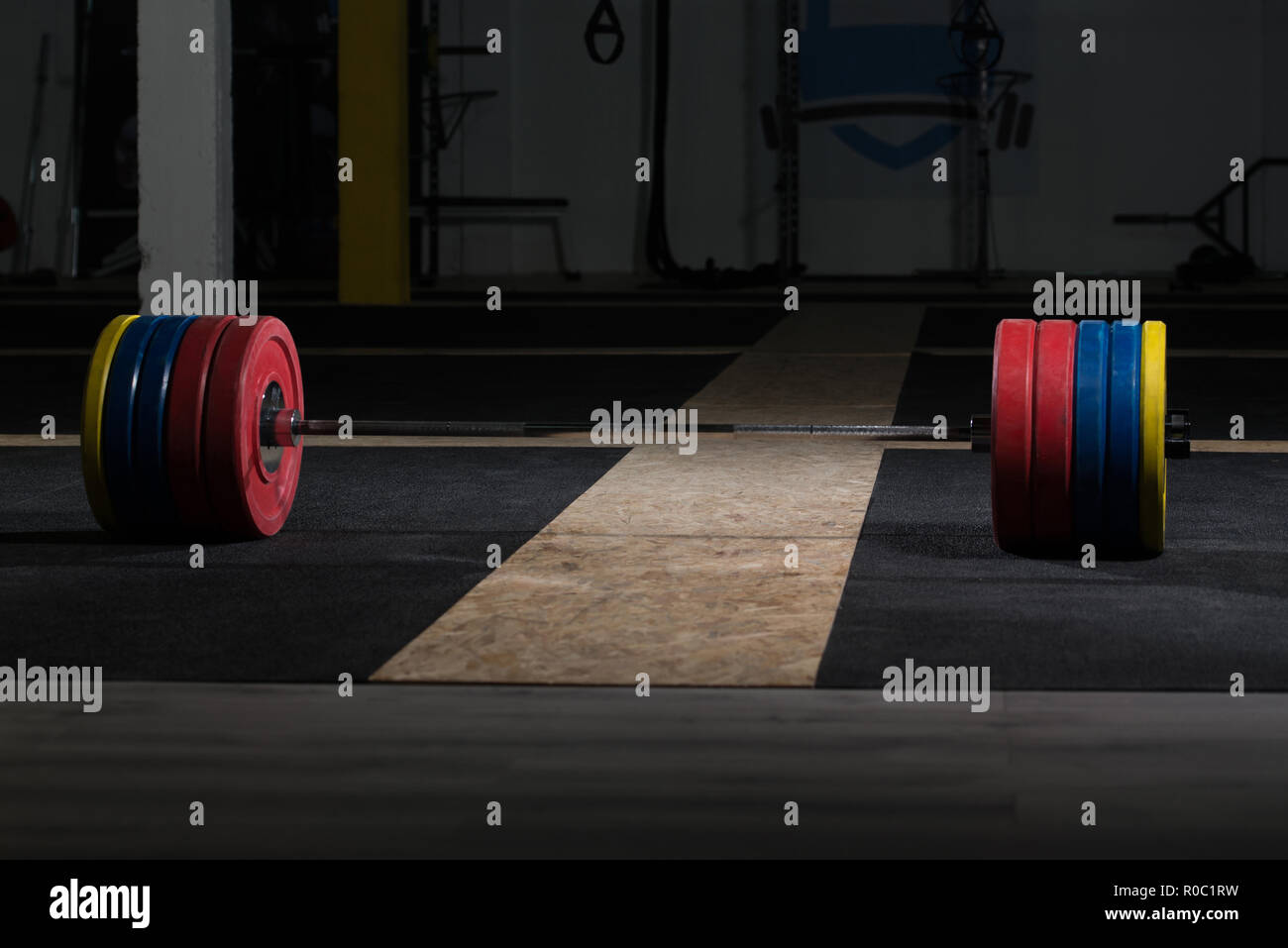 Free Weight Olympic Bar Stock Photo Alamy