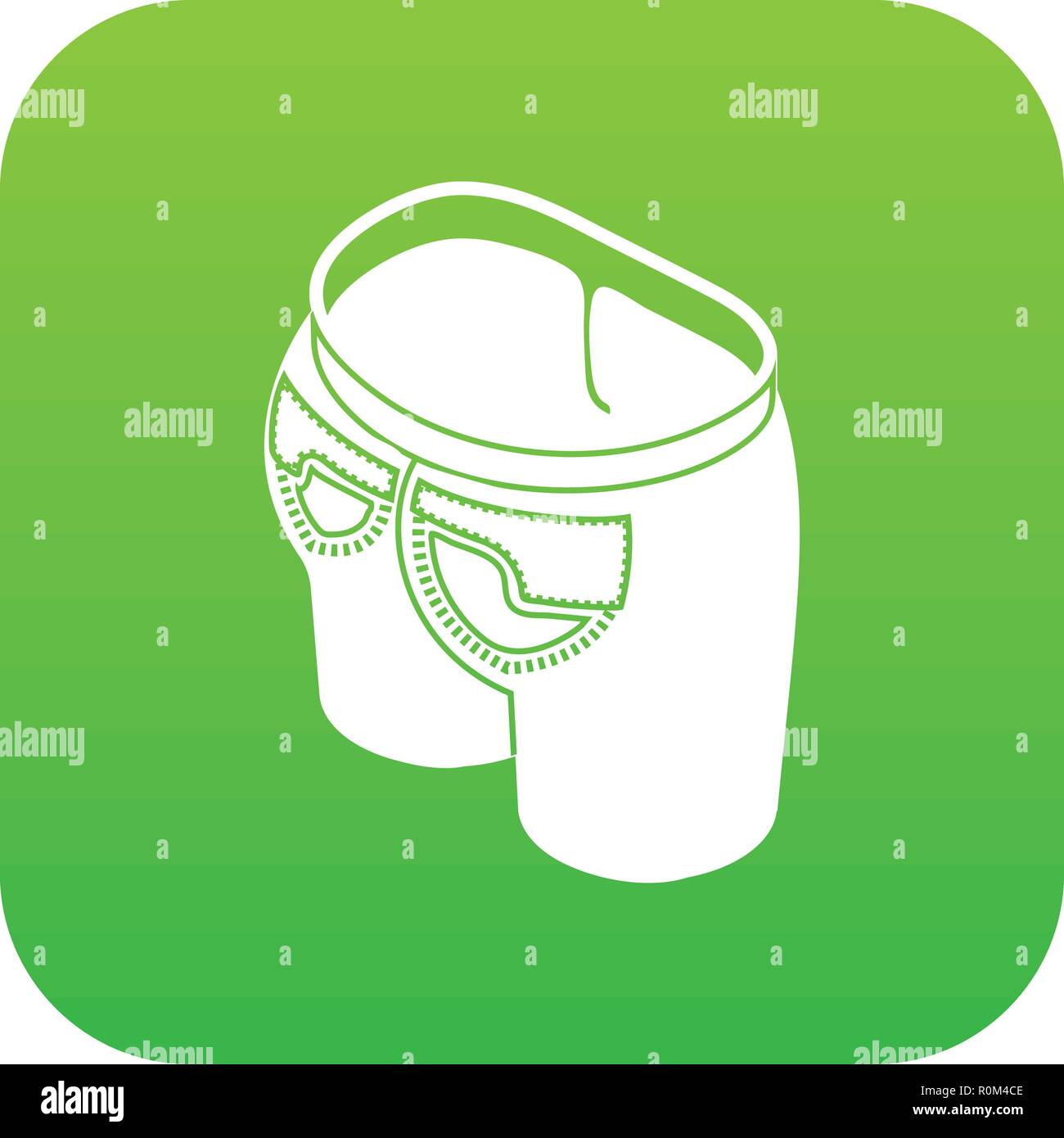 Modern back pocket icon green vector Stock Vector Image & Art Alamy