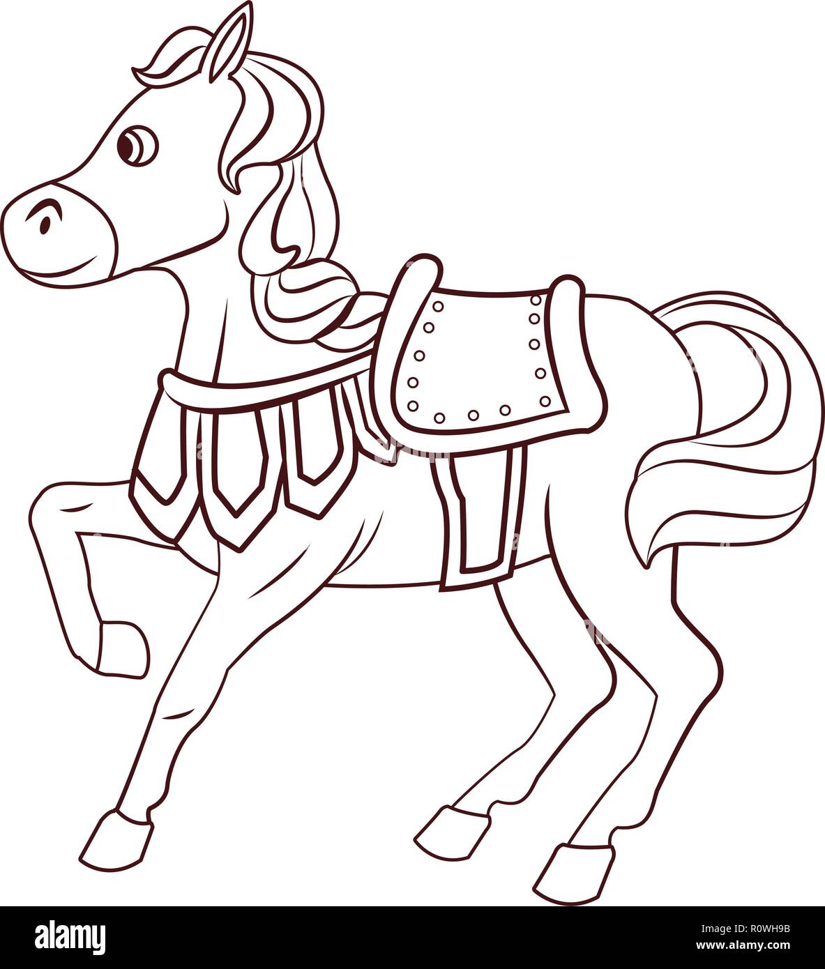 Horse Saddle Coloring Pages