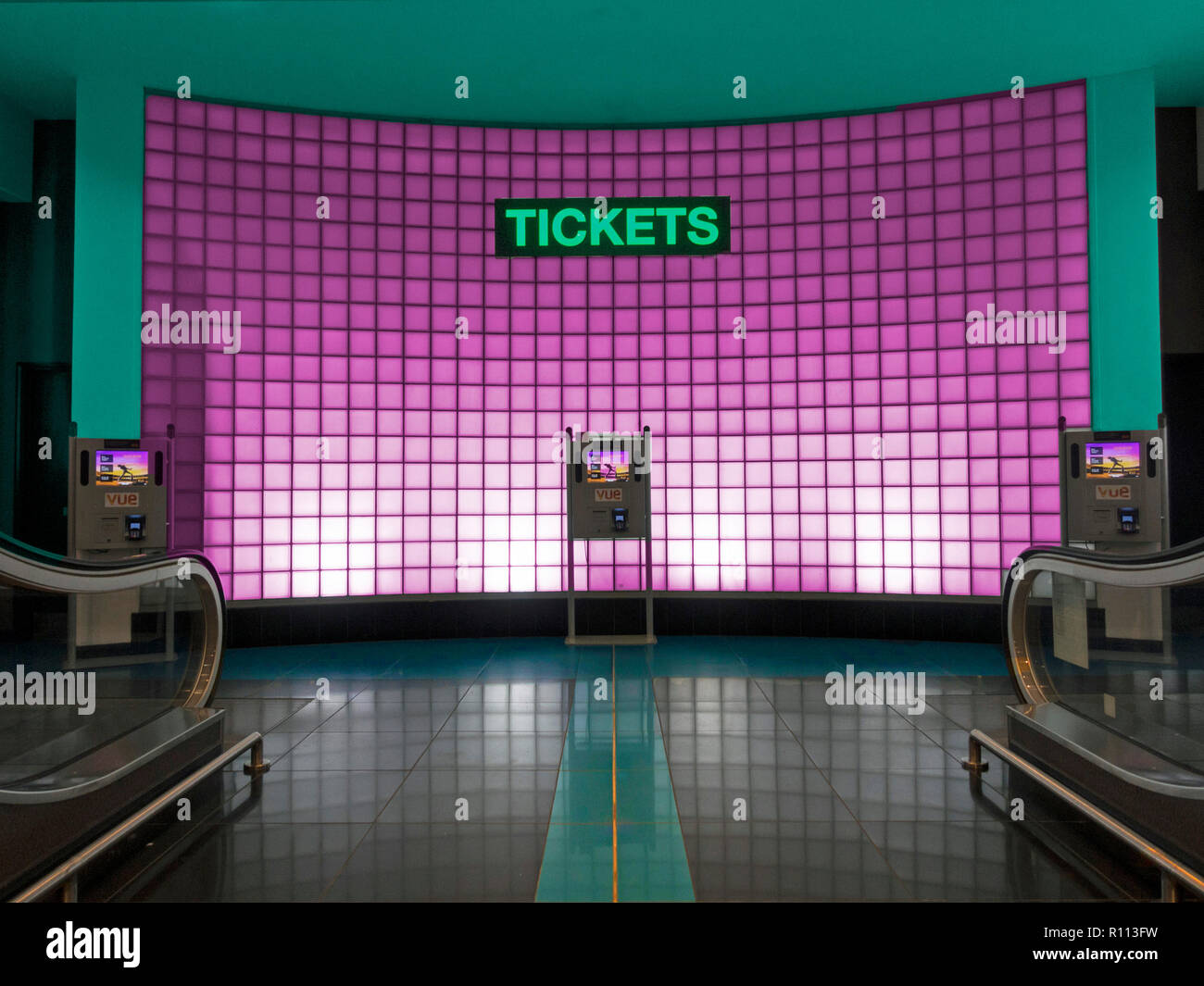Cinema Foyer Stock Photo Alamy