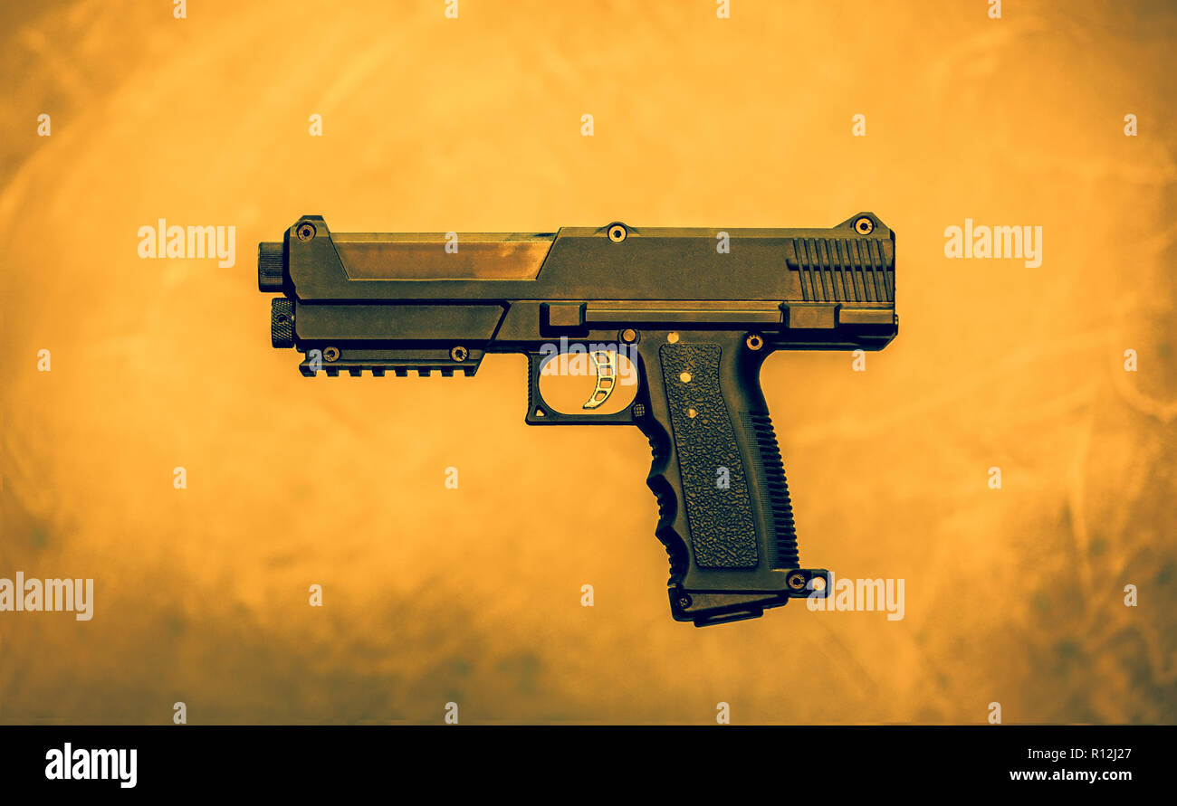 Airsoft paintball gun Stock Photo Alamy