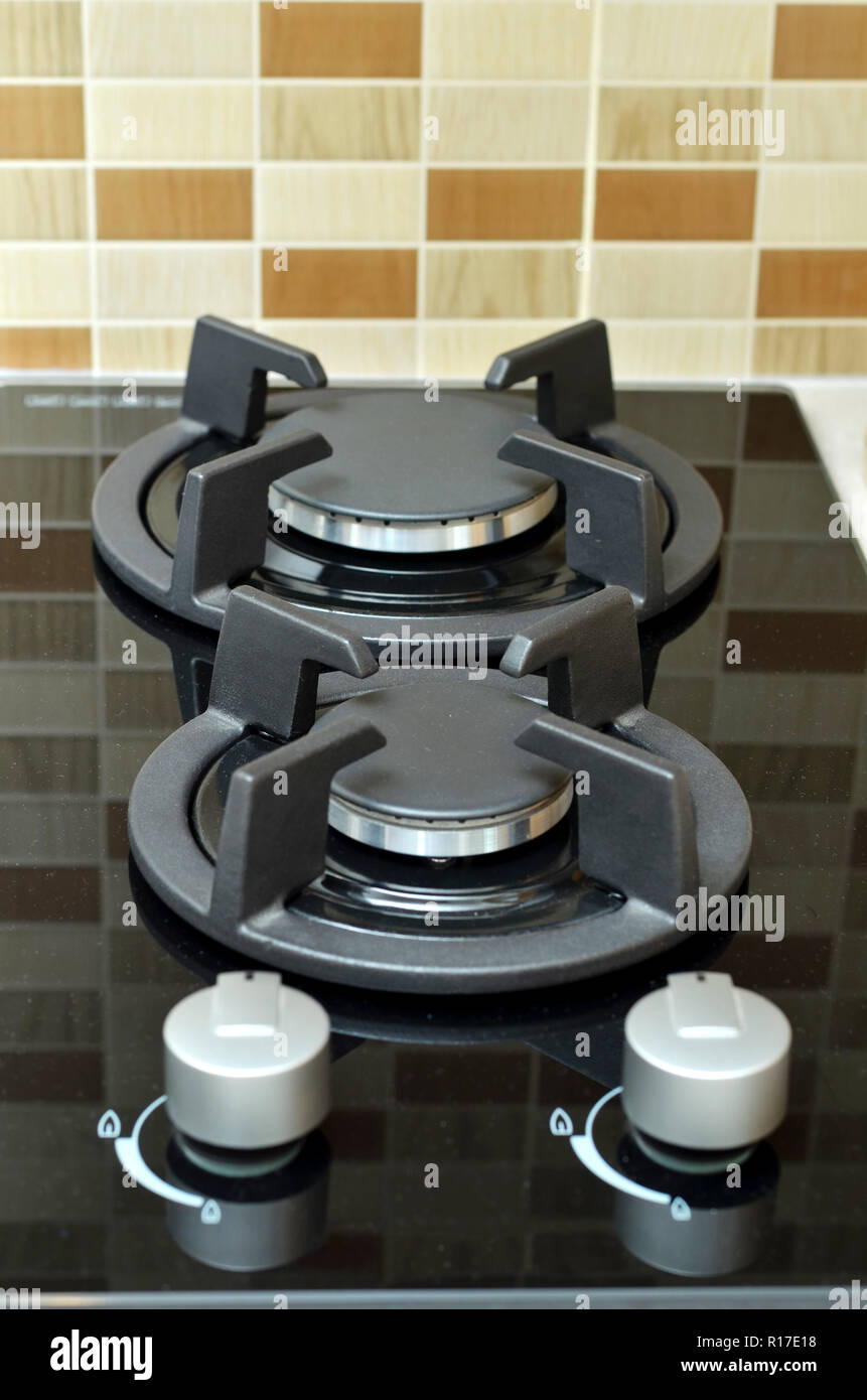 electrical stove gas Stock Photo Alamy