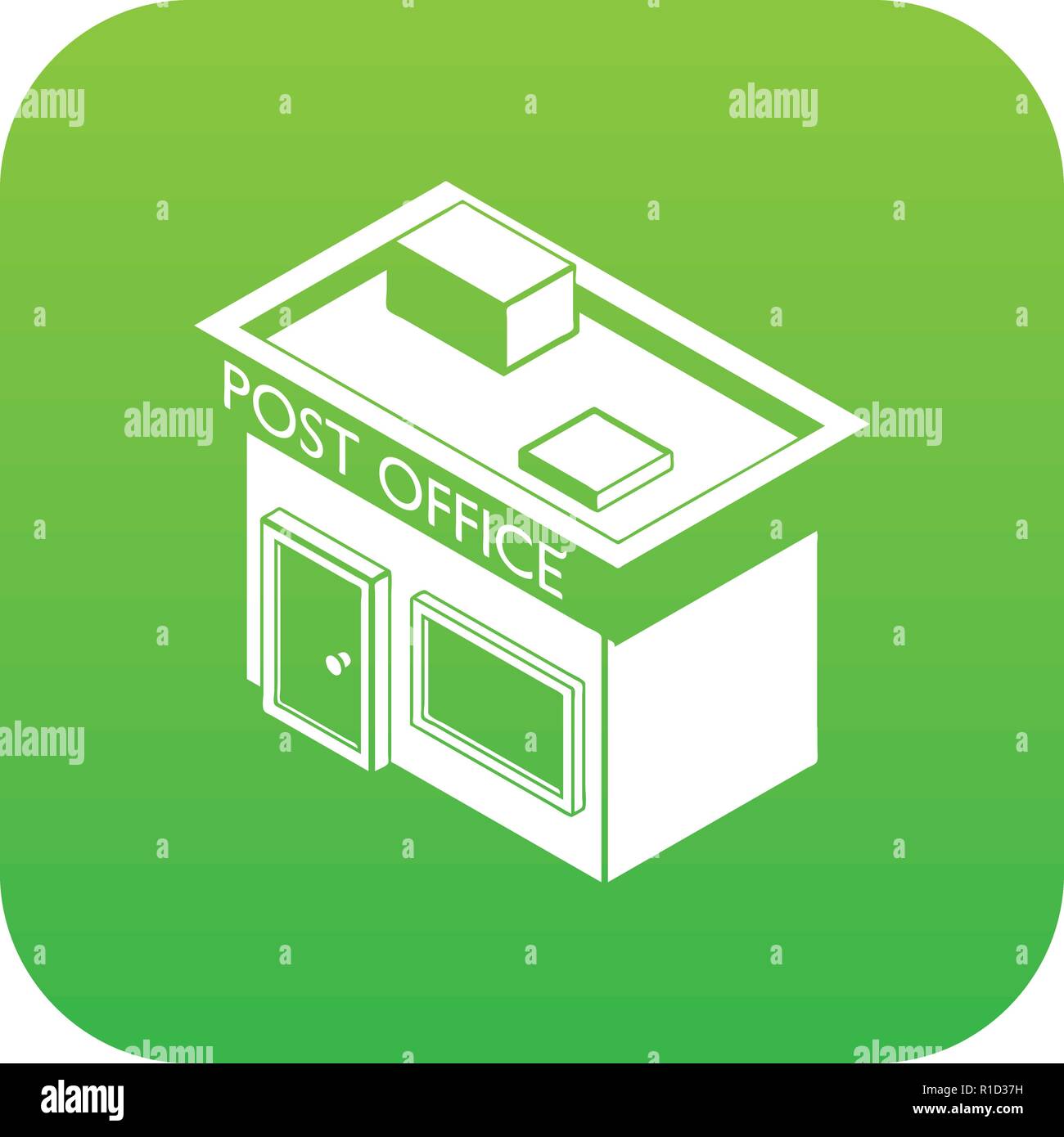 Post office icon green vector Stock Vector Image & Art Alamy