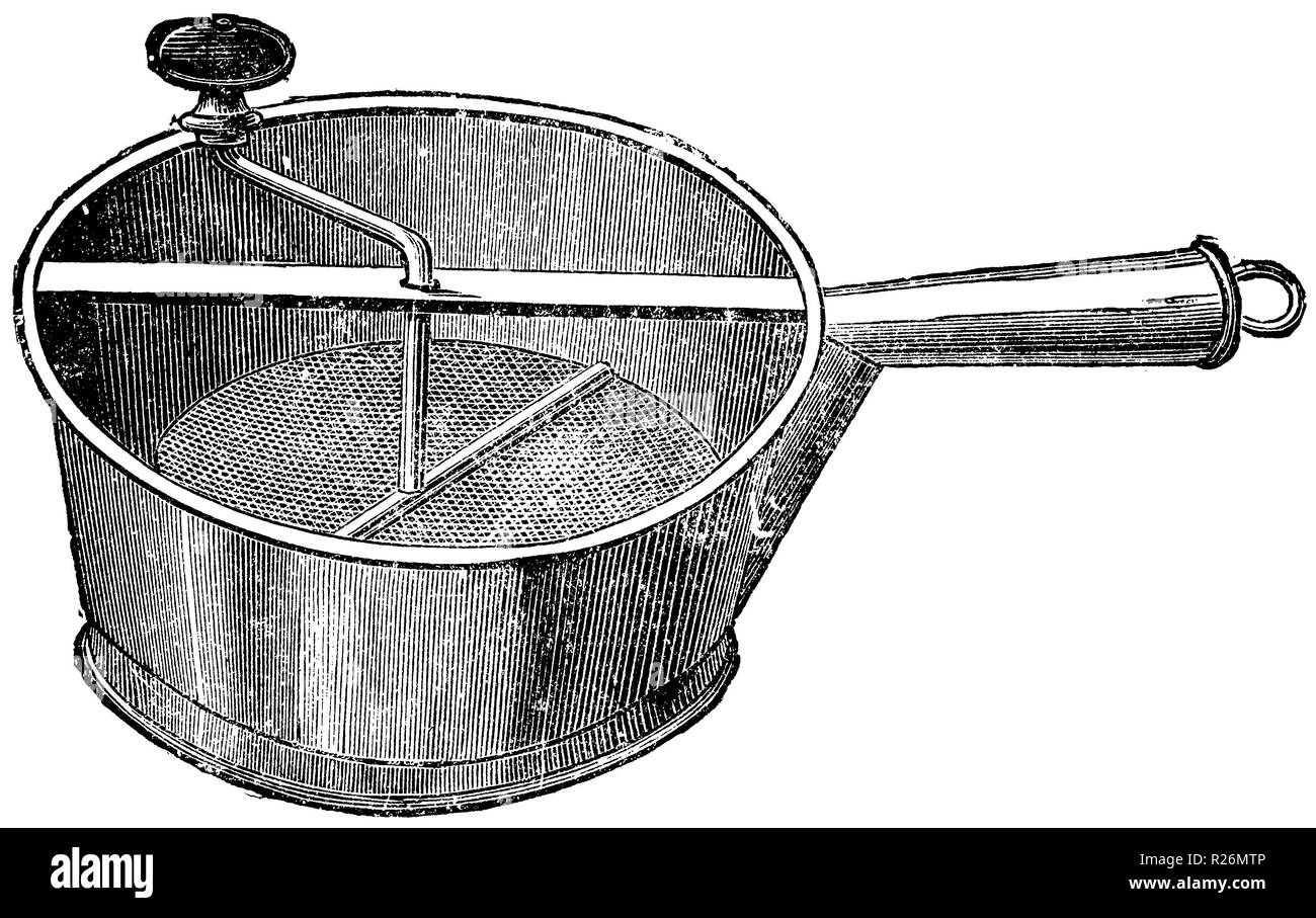 Sieve for flour Black and White Stock Photos & Images Alamy