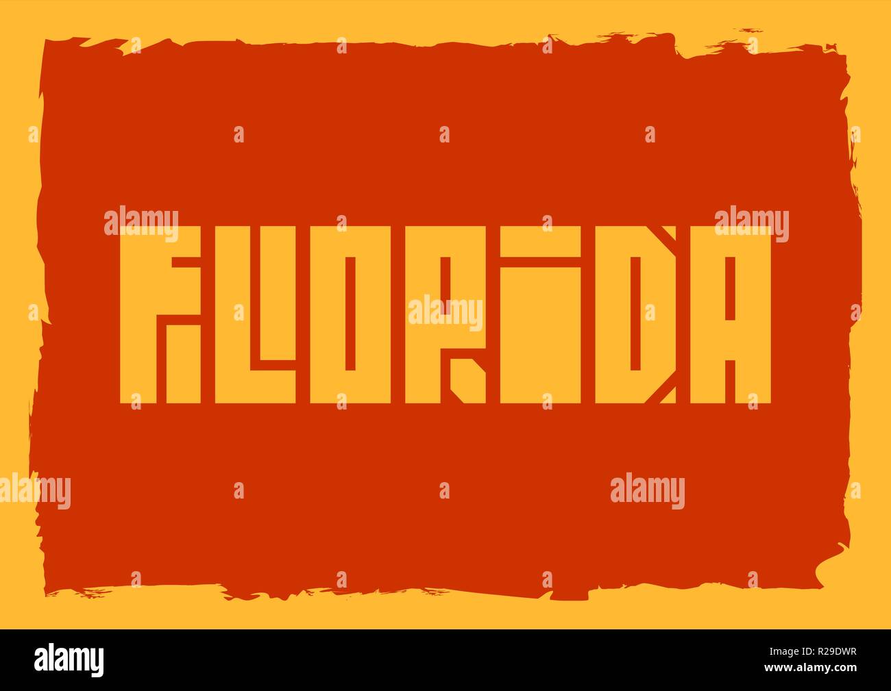 Florida state name Stock Vector Image & Art Alamy