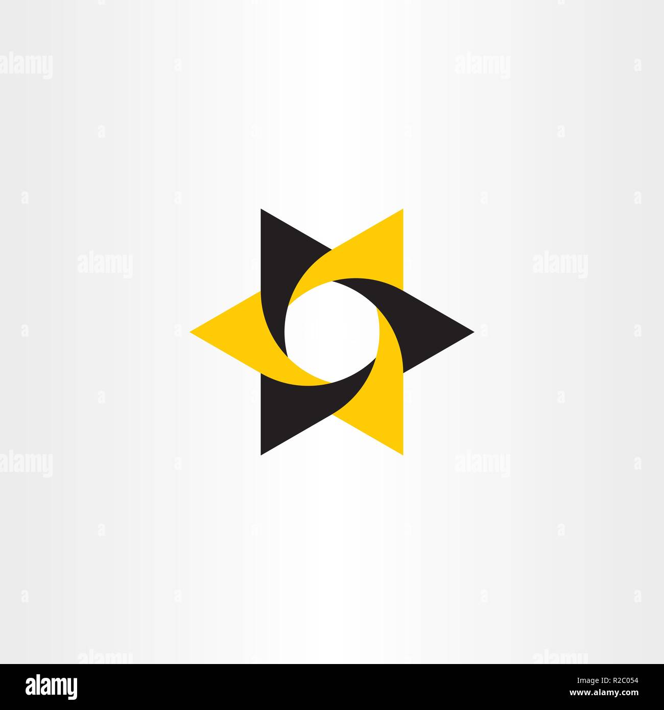 yellow black logo star icon design element Stock Vector Image & Art Alamy