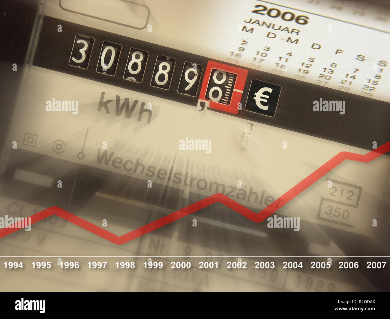 electricity price increase Stock Photo Alamy