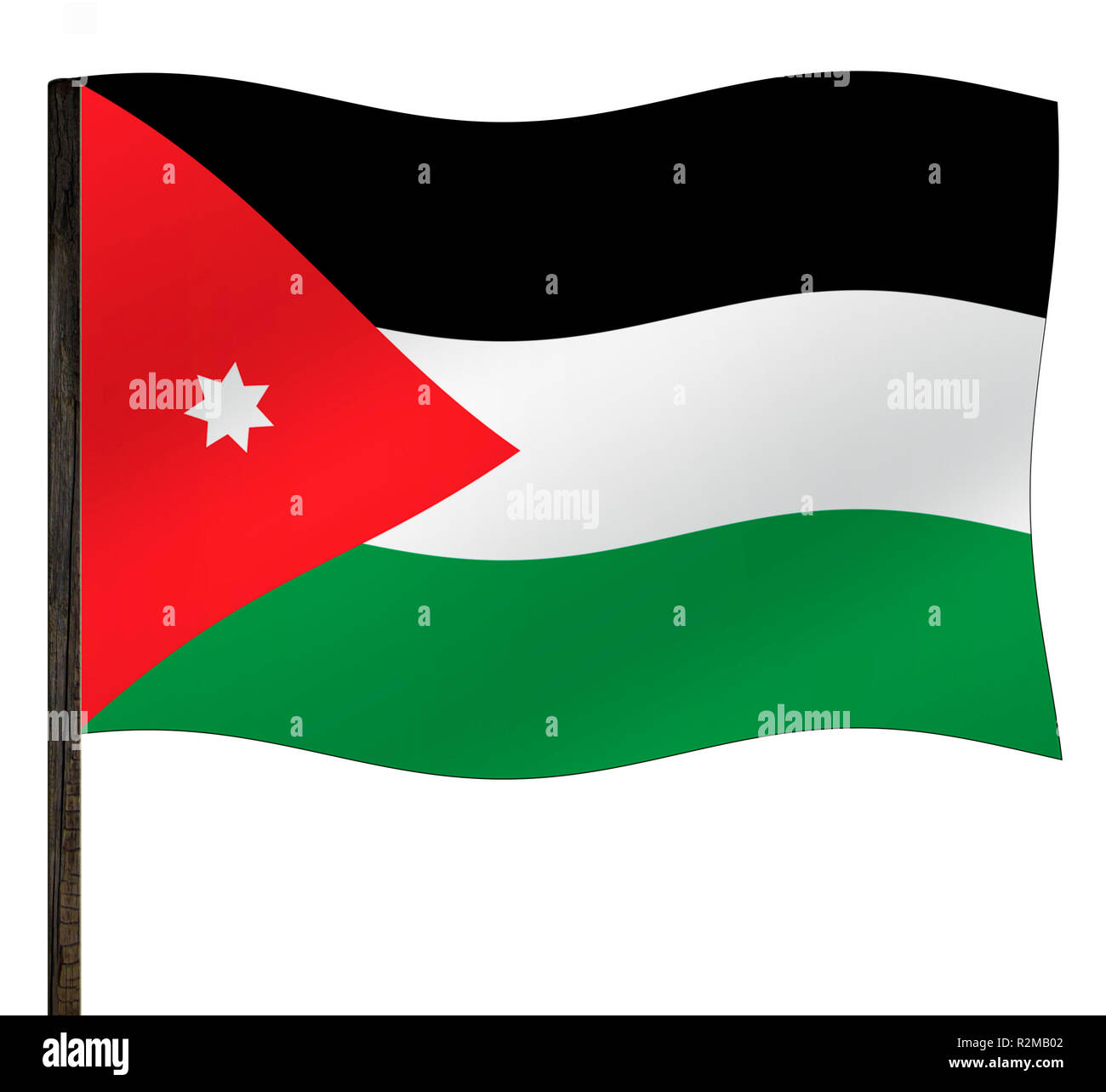 flag of jordan Stock Photo Alamy