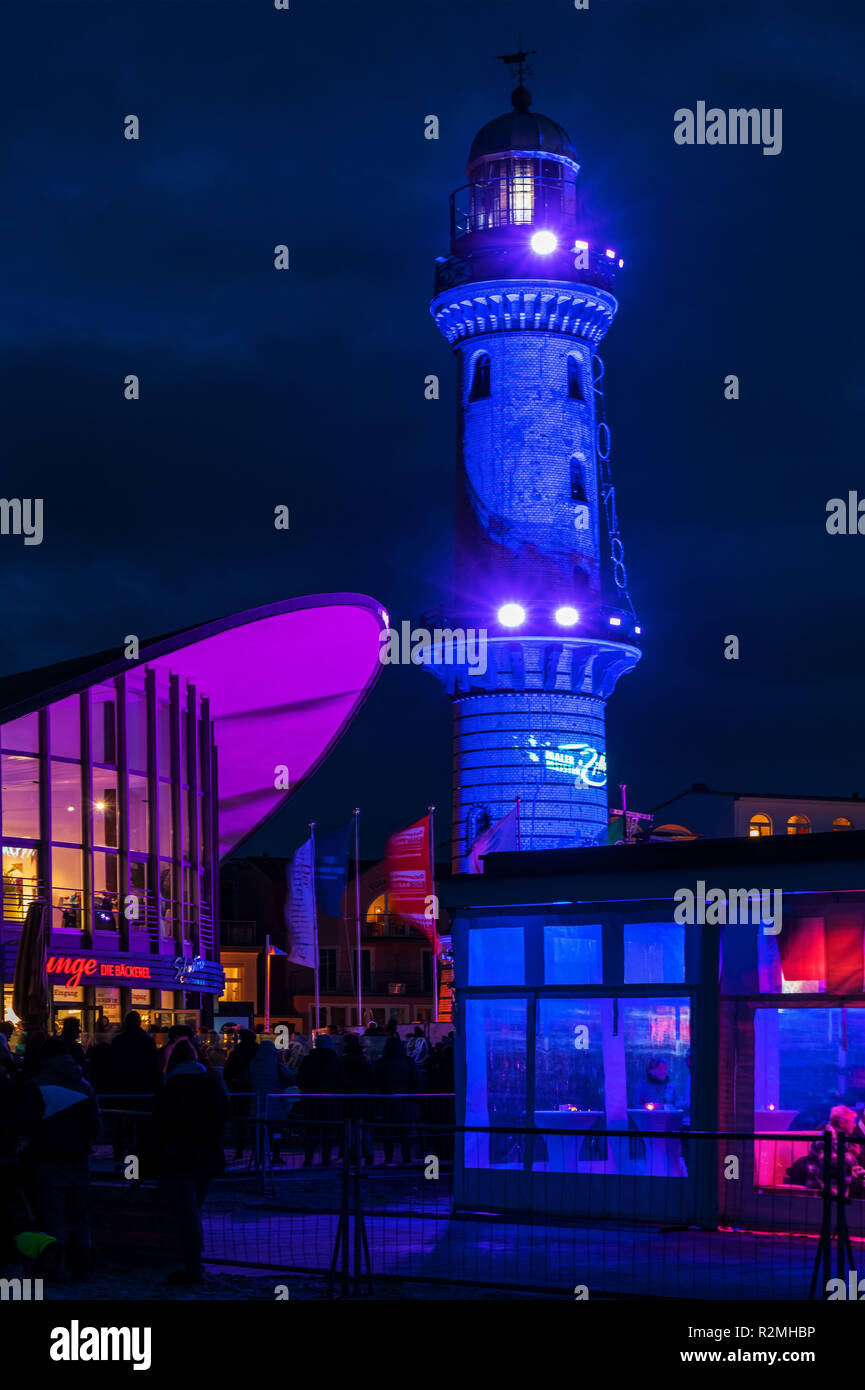 Lighthouse in RostockWarnemünde Stock Photo Alamy