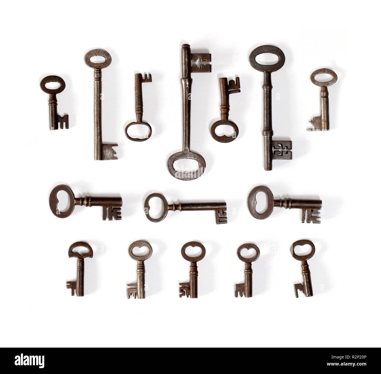 Antique Cast Iron Keys Stock Photo Alamy