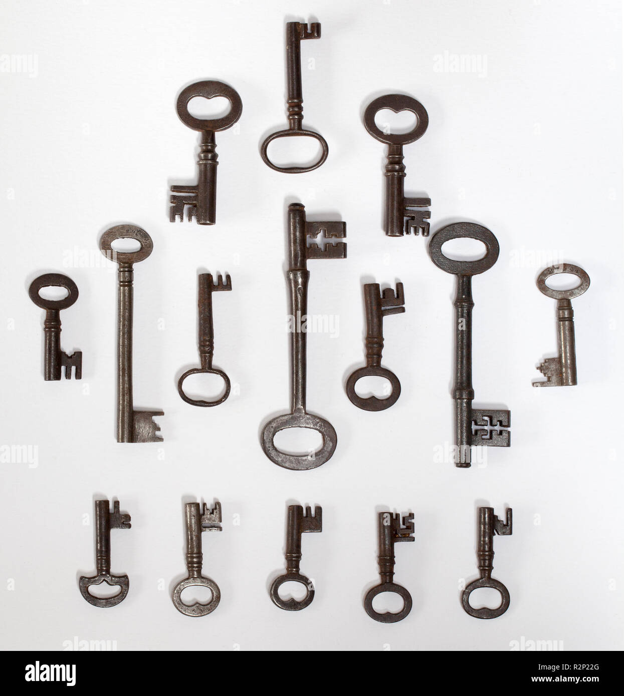 Antique Cast Iron Keys Stock Photo Alamy