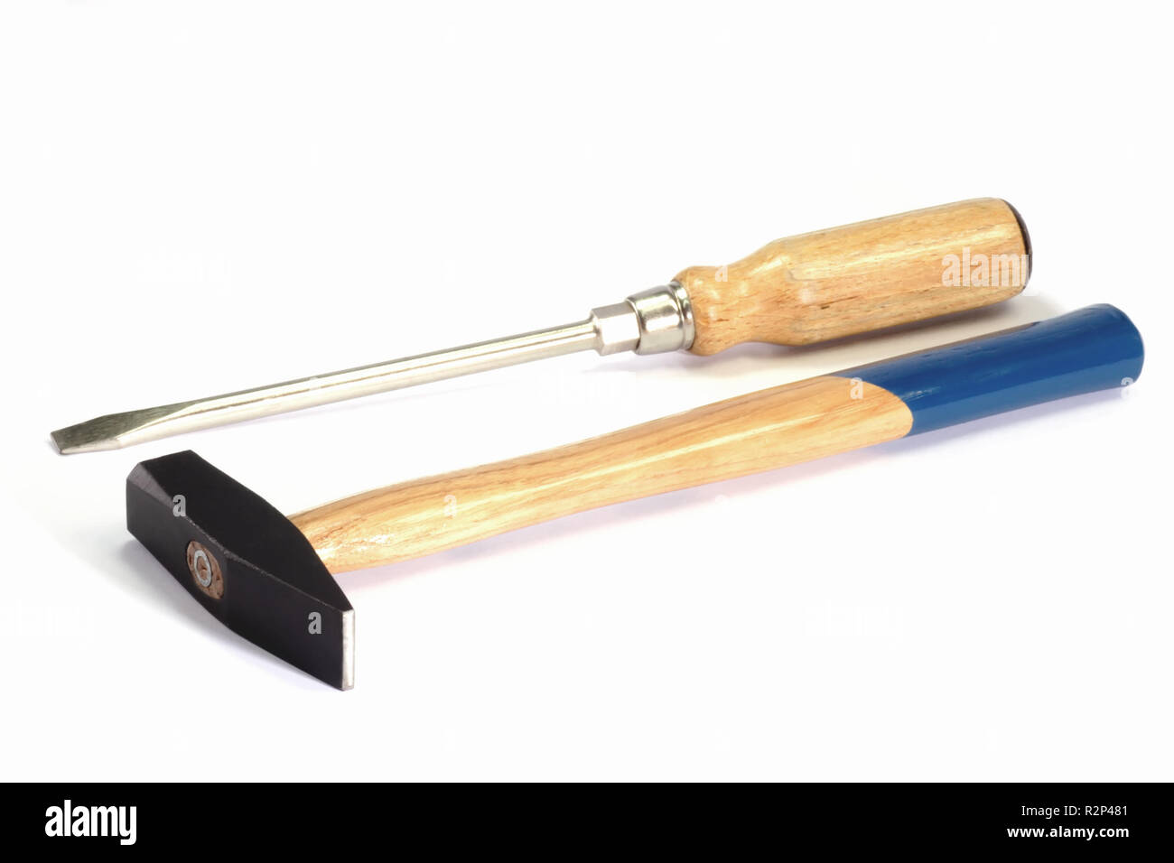 screwdriver and hammer Stock Photo Alamy