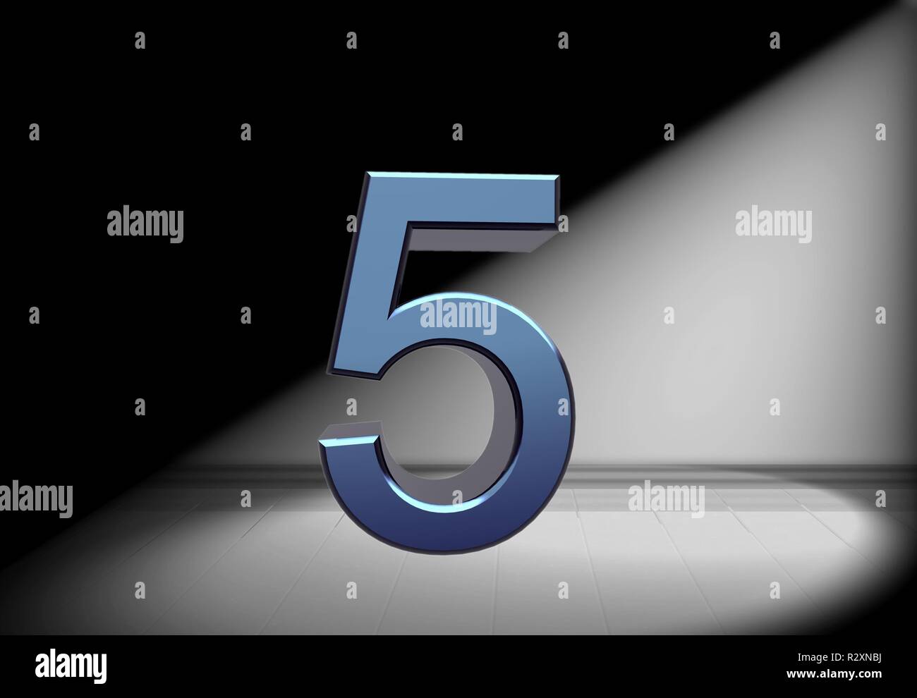 number in the spotlight Stock Photo Alamy