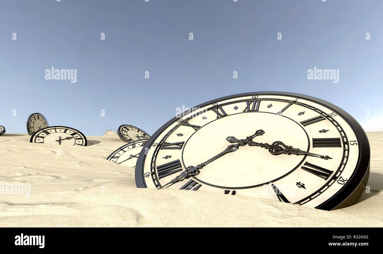 Strange clock landscape hires stock photography and images Alamy