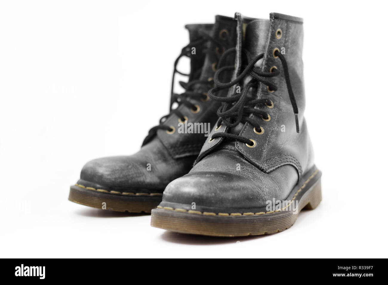 Old fashioned hiking boots hires stock photography and images Alamy