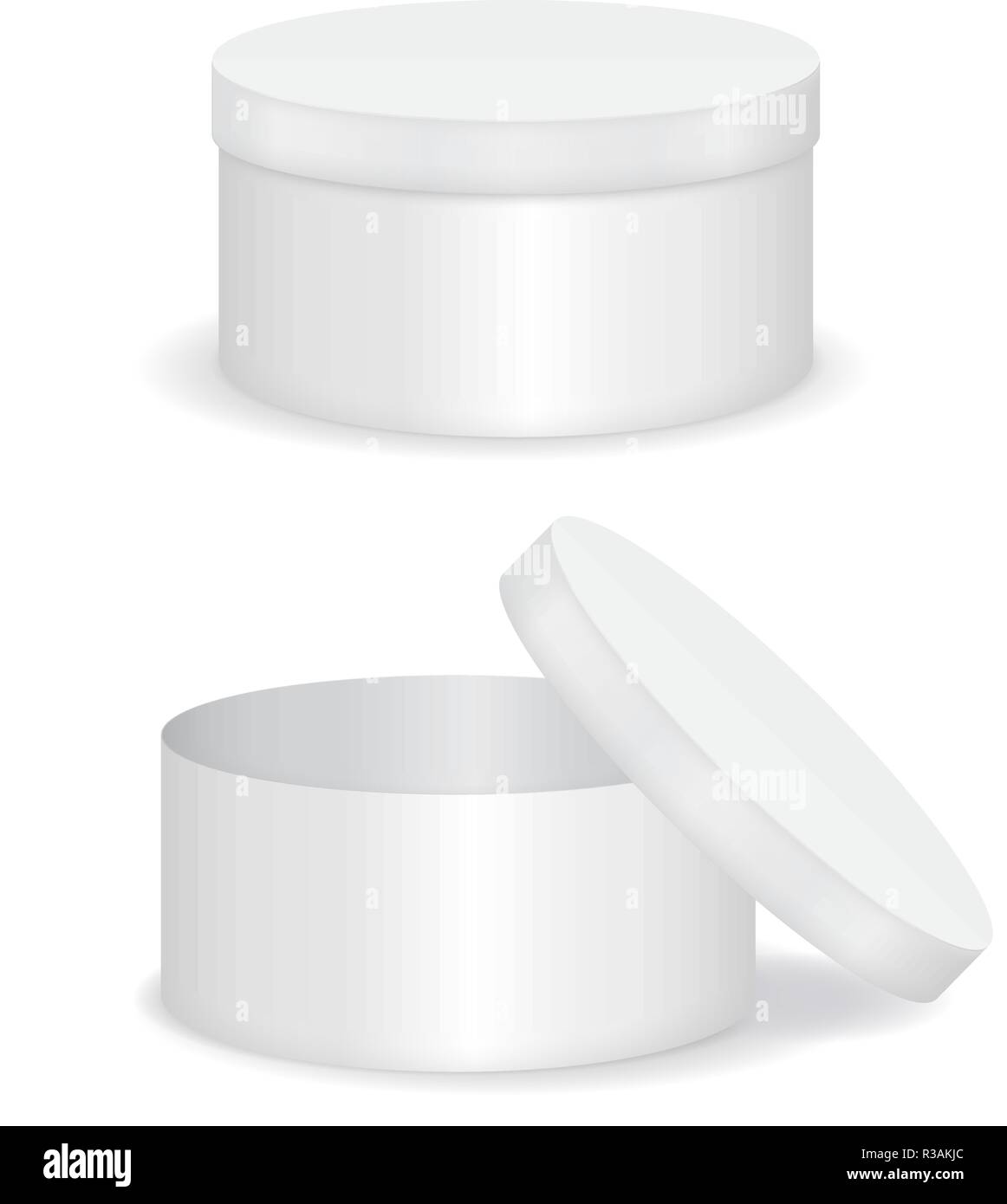 White round gift box Stock Vector Image & Art Alamy