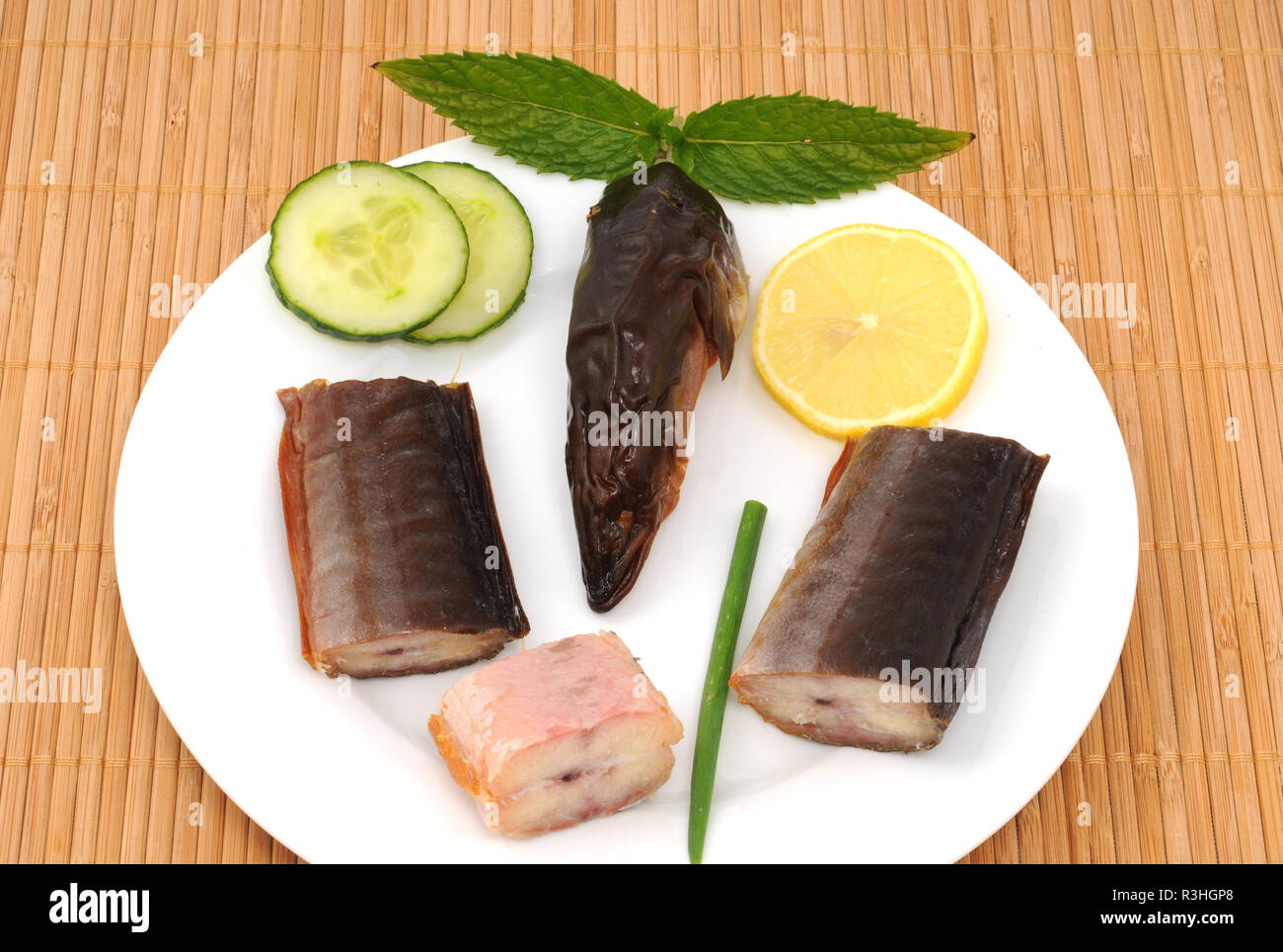 smoked / smoked eel Stock Photo Alamy