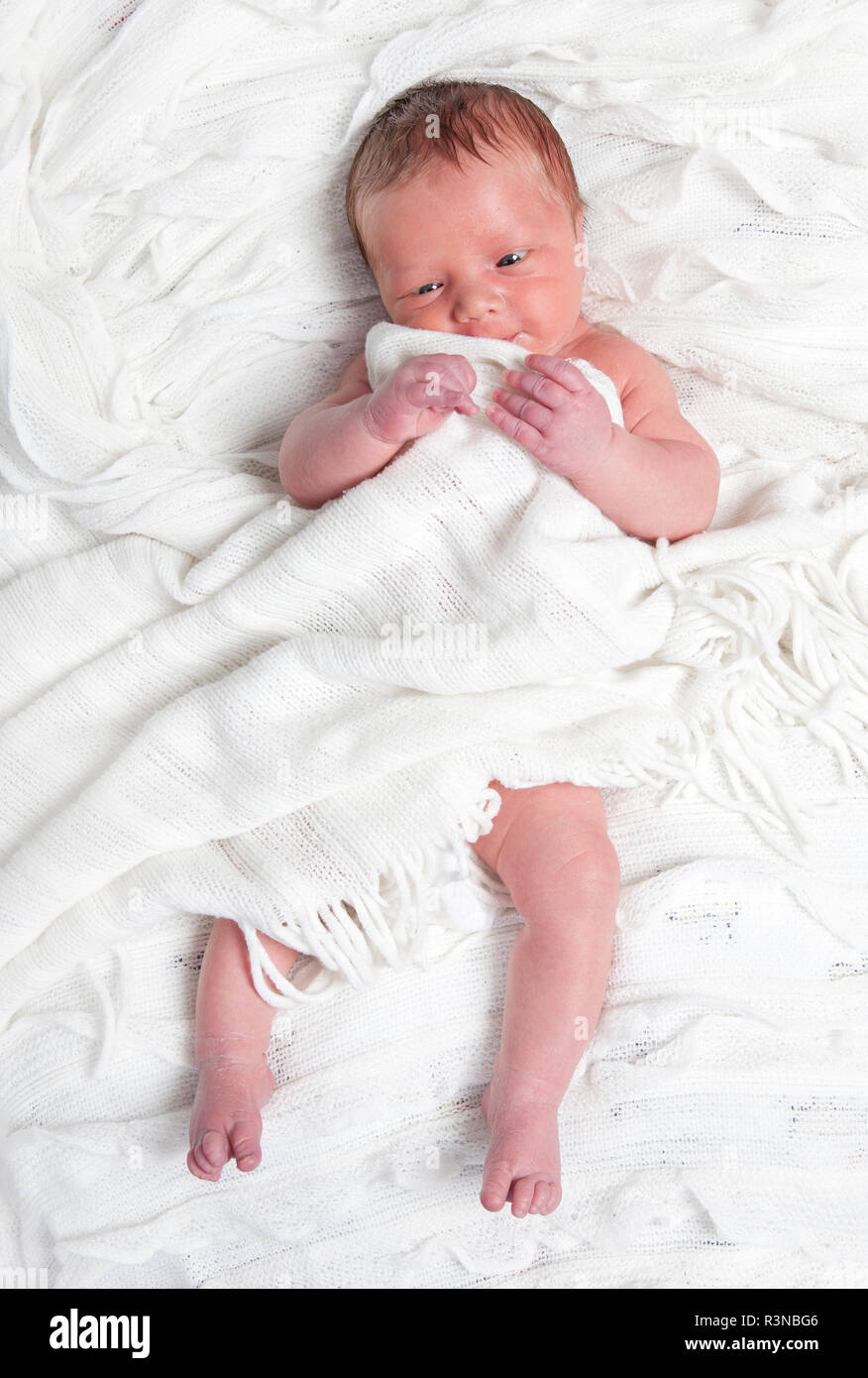 baby in bed Stock Photo Alamy