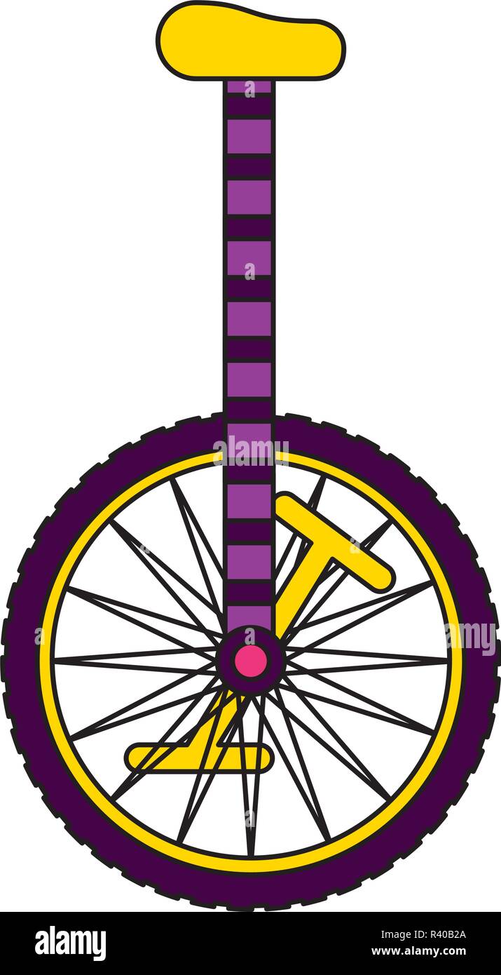 unicycle on white background Stock Vector Image & Art Alamy