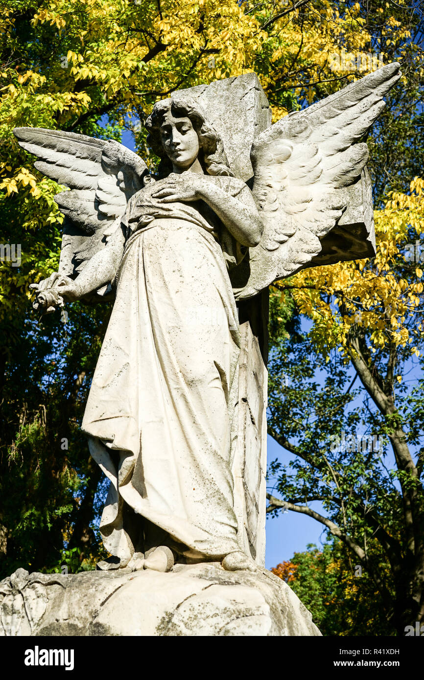 grave angels Stock Photo Alamy
