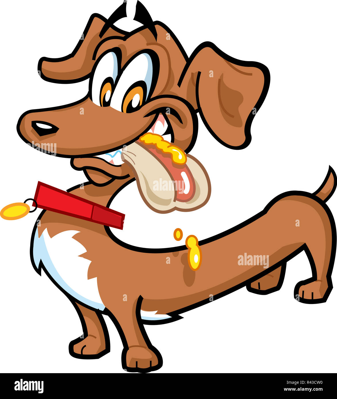 Dachshund Hot Dog Stock Photo Alamy