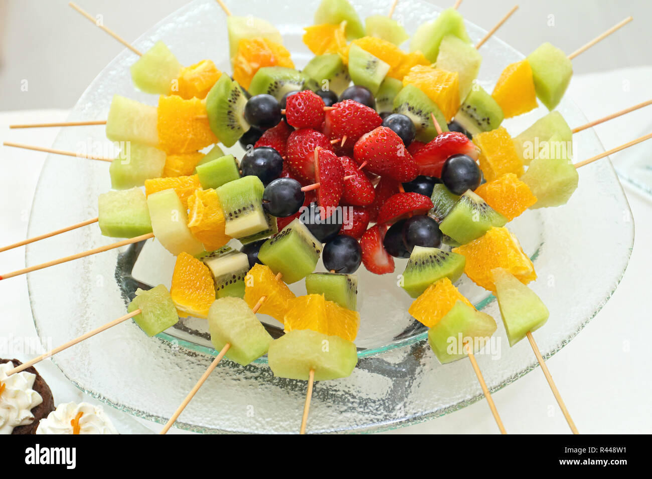 Fruits on Sticks Stock Photo Alamy