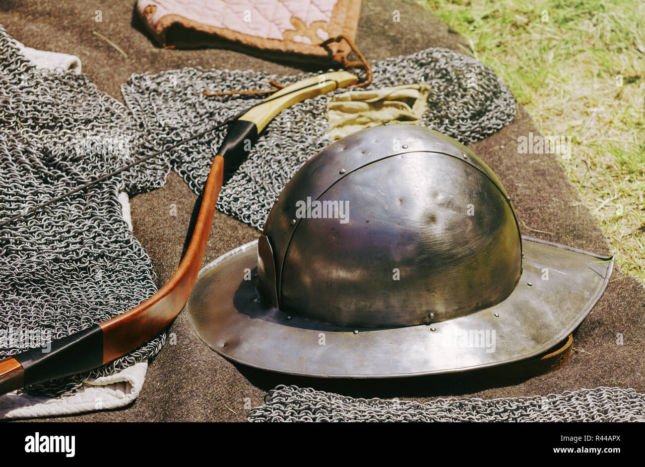 The Old Metal Helmet Stock Photo Alamy