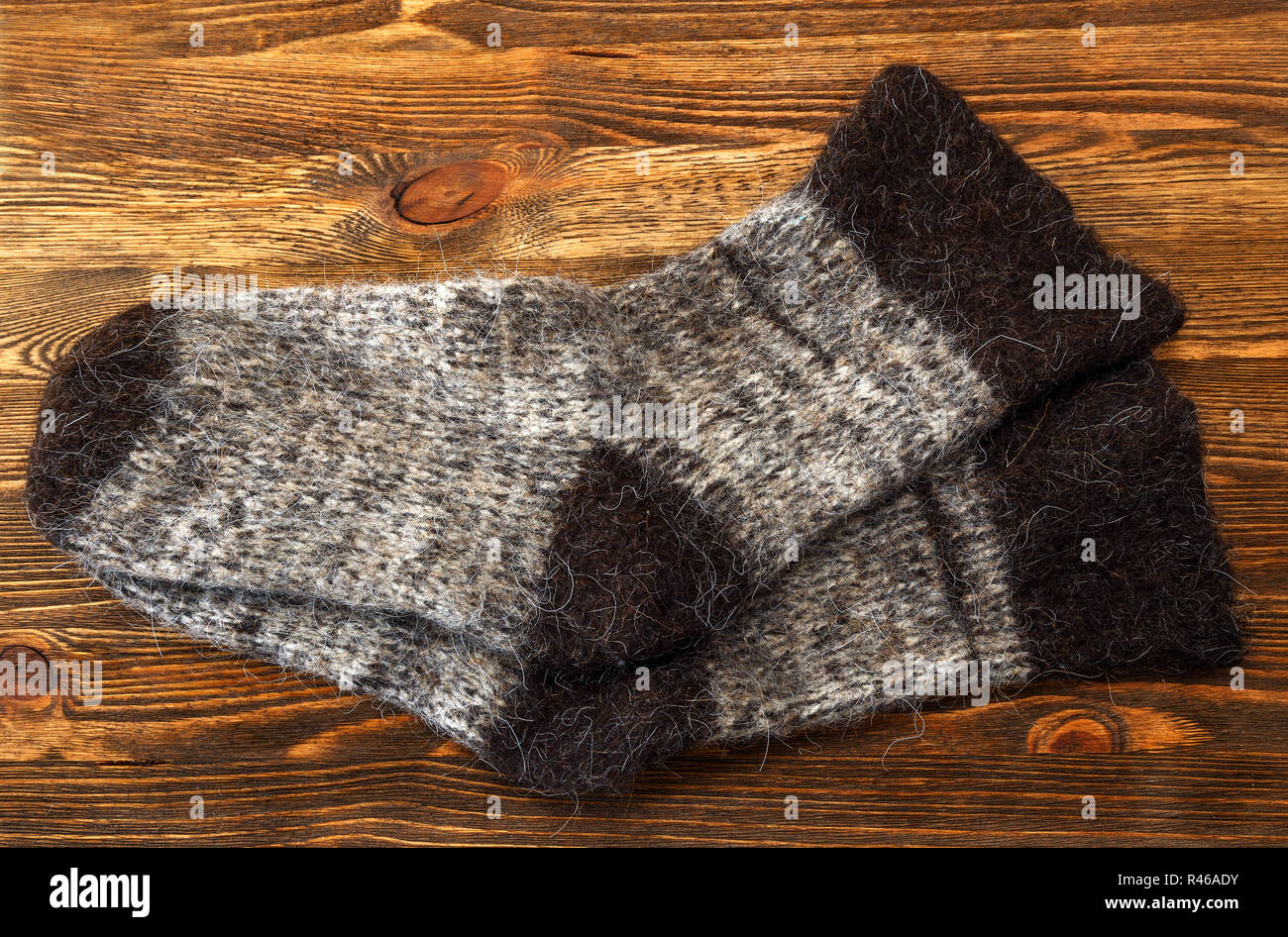Knitted wool socks Stock Photo Alamy