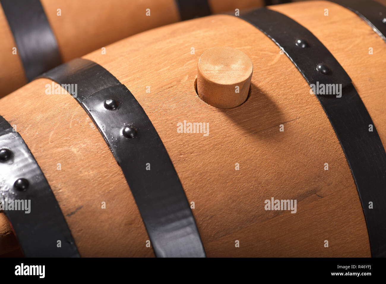 old beer kegs Stock Photo Alamy