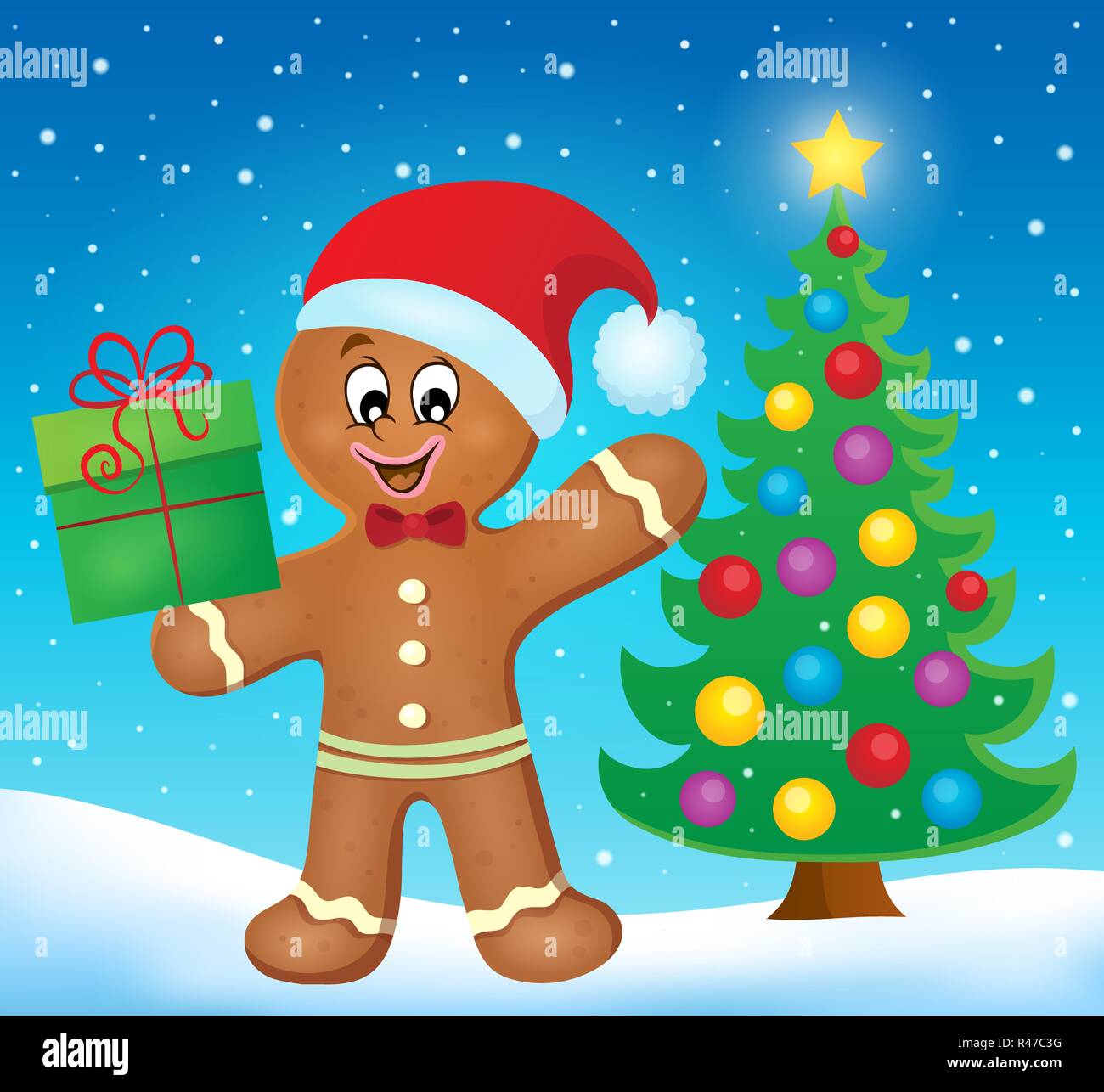 Gingerbread man theme image 5 Stock Photo Alamy