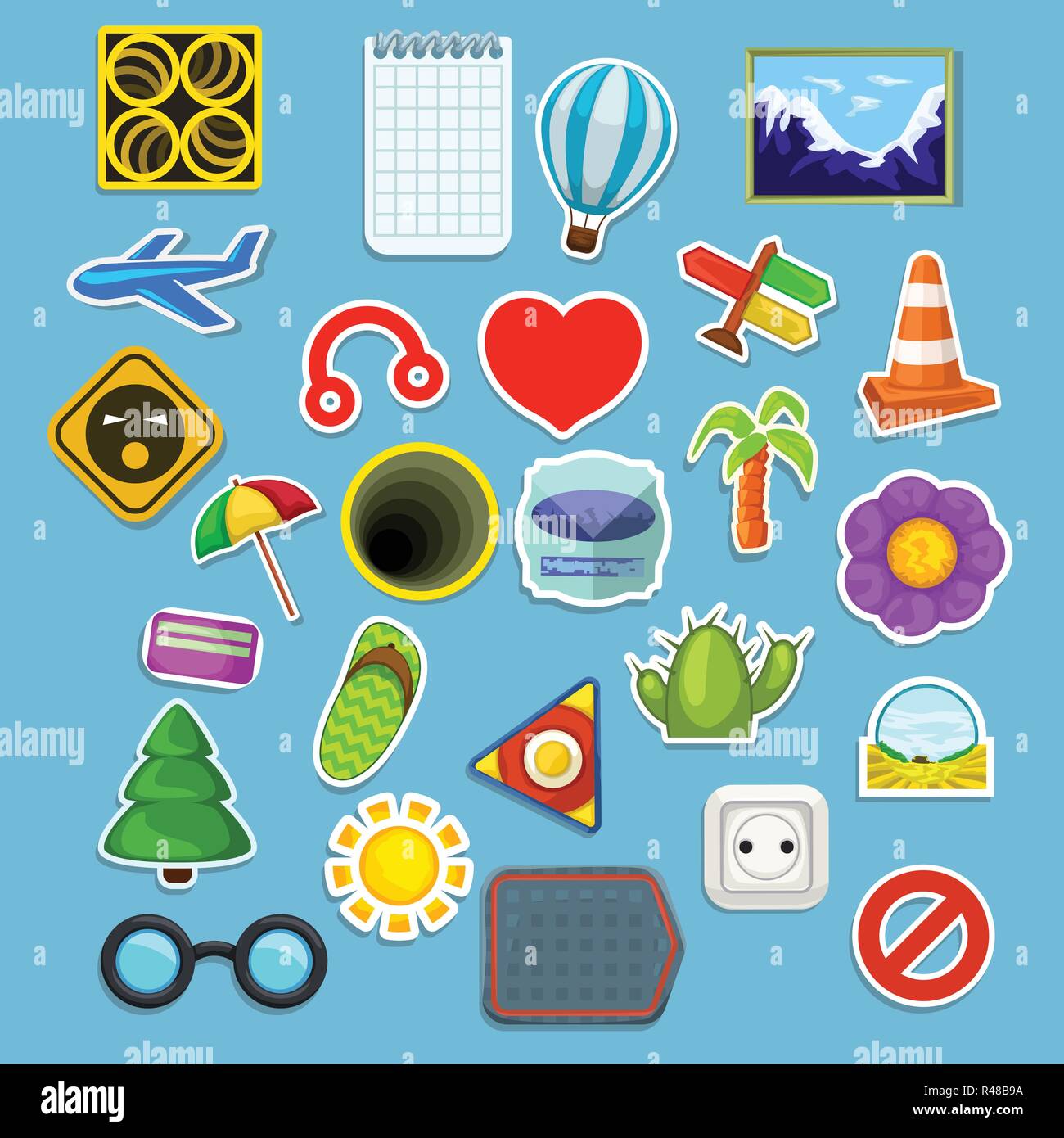 big stickers set Stock Vector Image & Art Alamy