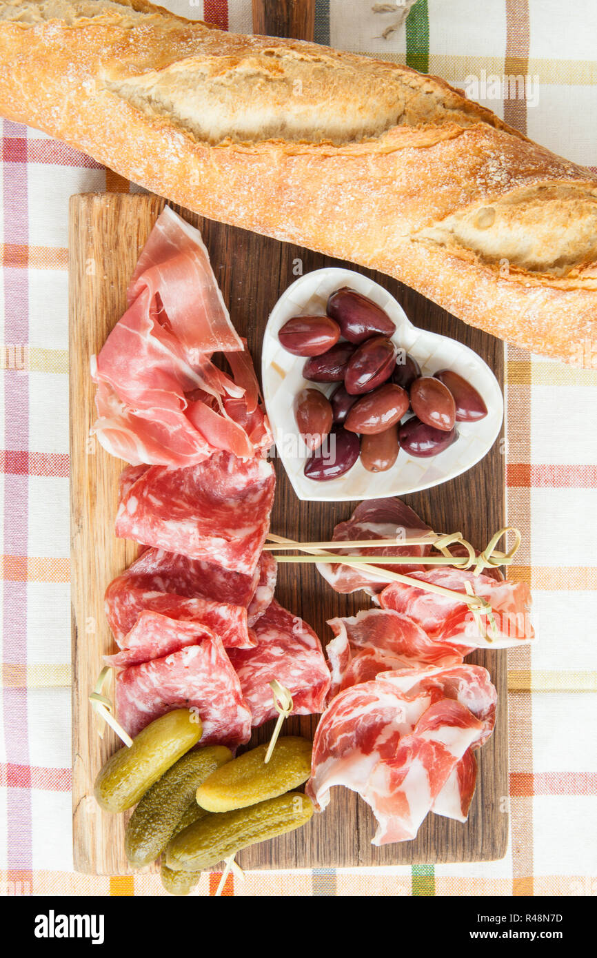 different ham and salami Stock Photo Alamy