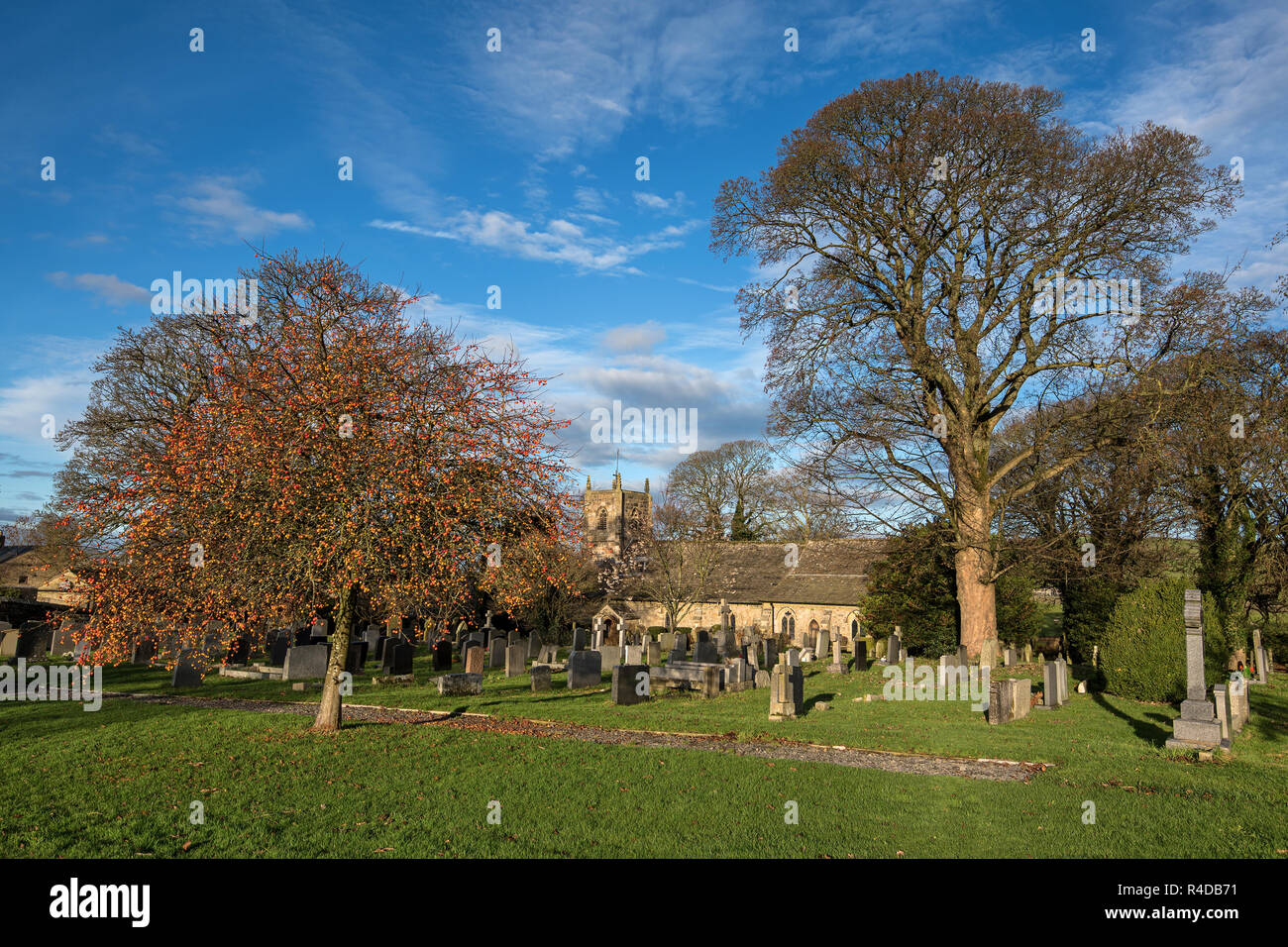 St Mary's Long Preston Stock Photo Alamy
