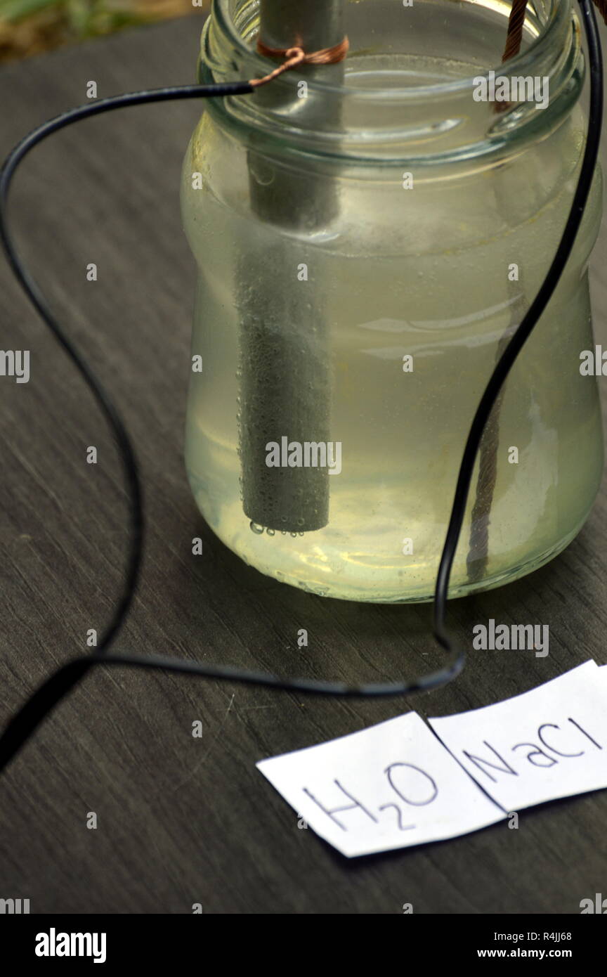 Electrolysis experiment hires stock photography and images Alamy