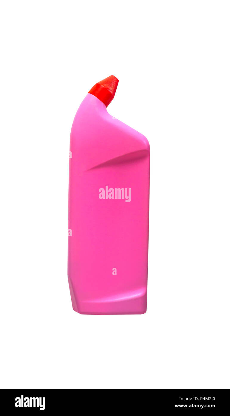 Pink plastic bottle isolated Stock Photo Alamy