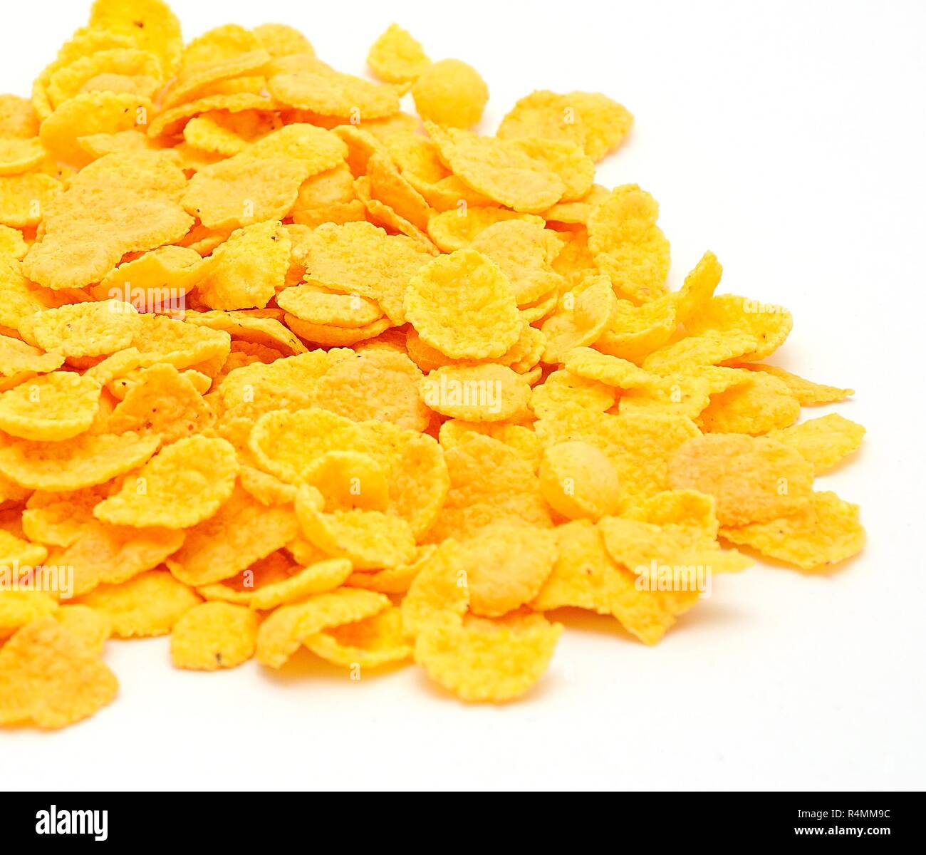 Gold corn flakes Stock Photo Alamy