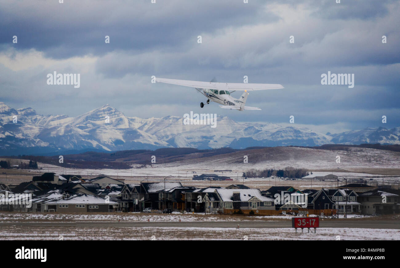 Springbank airport Alberta Canada Stock Photo Alamy