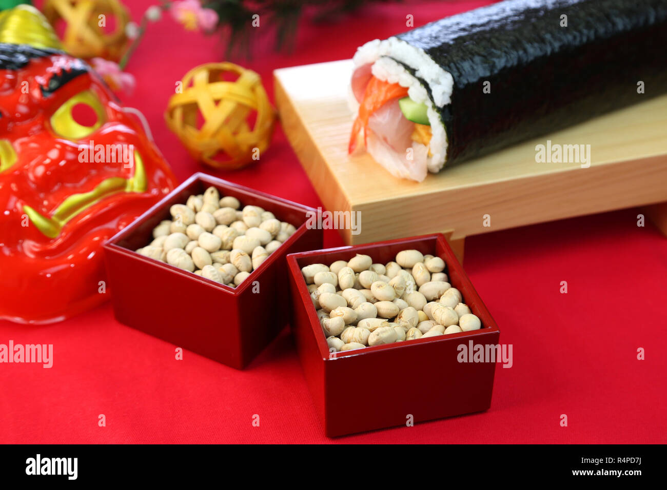 Setsubun (Bean Scattering Ceremonies Stock Photo Alamy