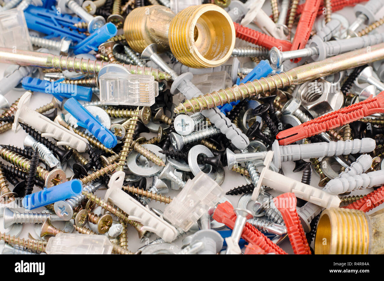 Nuts bolts and screws Stock Photo Alamy